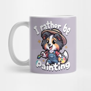 Painter gifts - Rough Collie Cute Mug